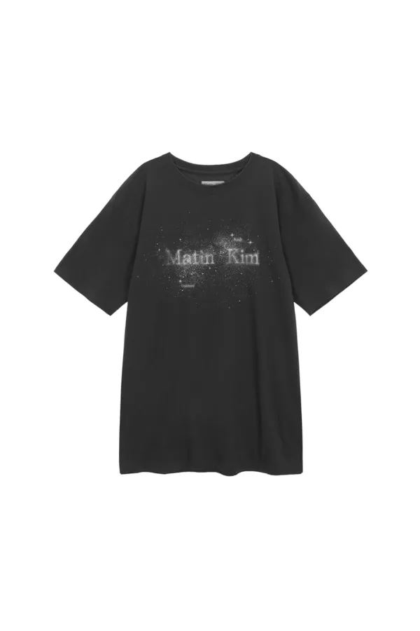 TWINKLE GRAPHIC LOGO TOP FOR MEN IN CHARCOAL