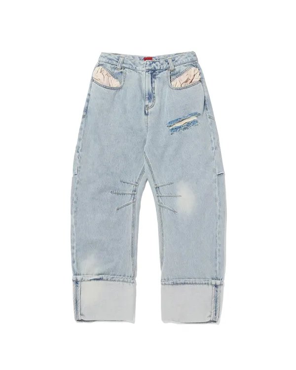 LAZY DROP JEAN_LIGHT BLUE