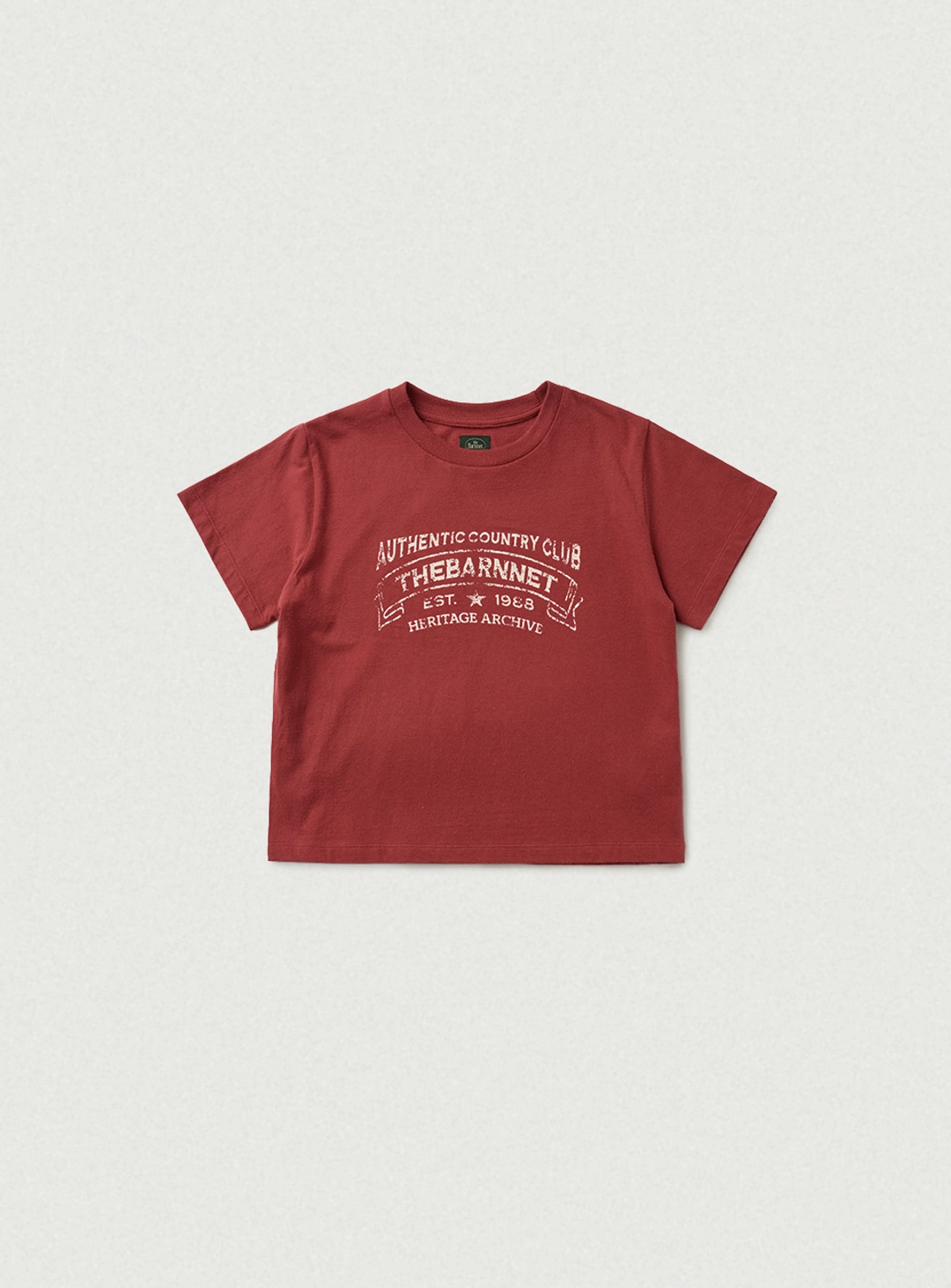 더바넷 Heritage Brushed Cotton Tee_Red 상품 이미지 1