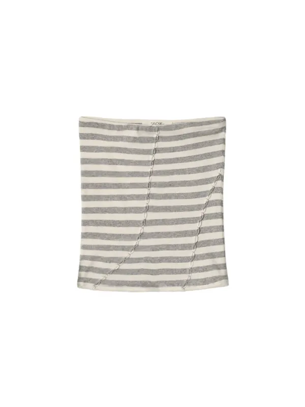 Stripe Rope Tube Top Melange Grey