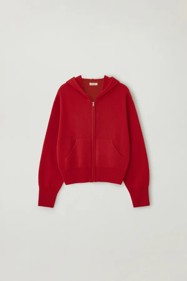 Pound hoodi zip-up (Red)