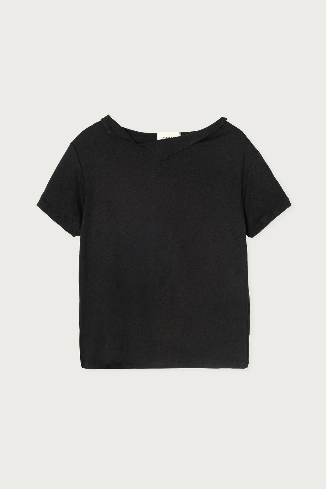 페스토 OPEN NECKLINE TEE BLACK 상품 이미지 1