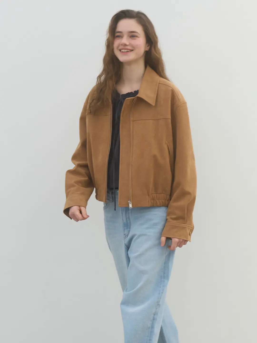 쏘이르 CLASSIC SUEDE JUMPER - CAMEL 상품 이미지 1