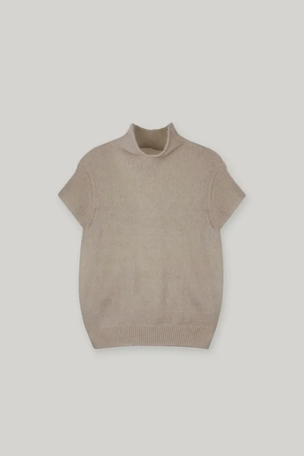 Vietta Half Sleeve Wool Knit Top