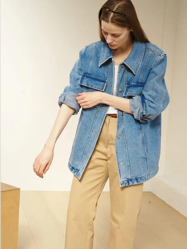 Sweden Denim Jacket_Medium blue