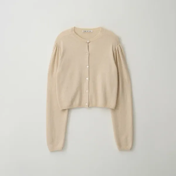 marion raccoon cardigan_cream