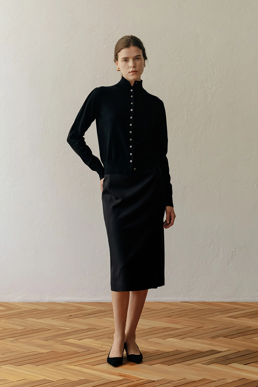 엘보른 Becca Wool Midi Skirt 상품 이미지 2