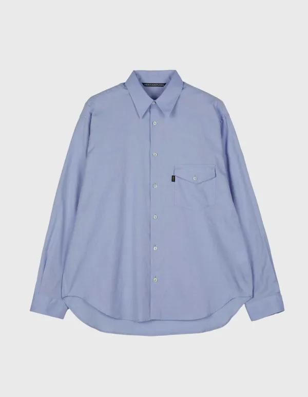 SPORT WASHED GIZA OXFORD SHIRT / Blue