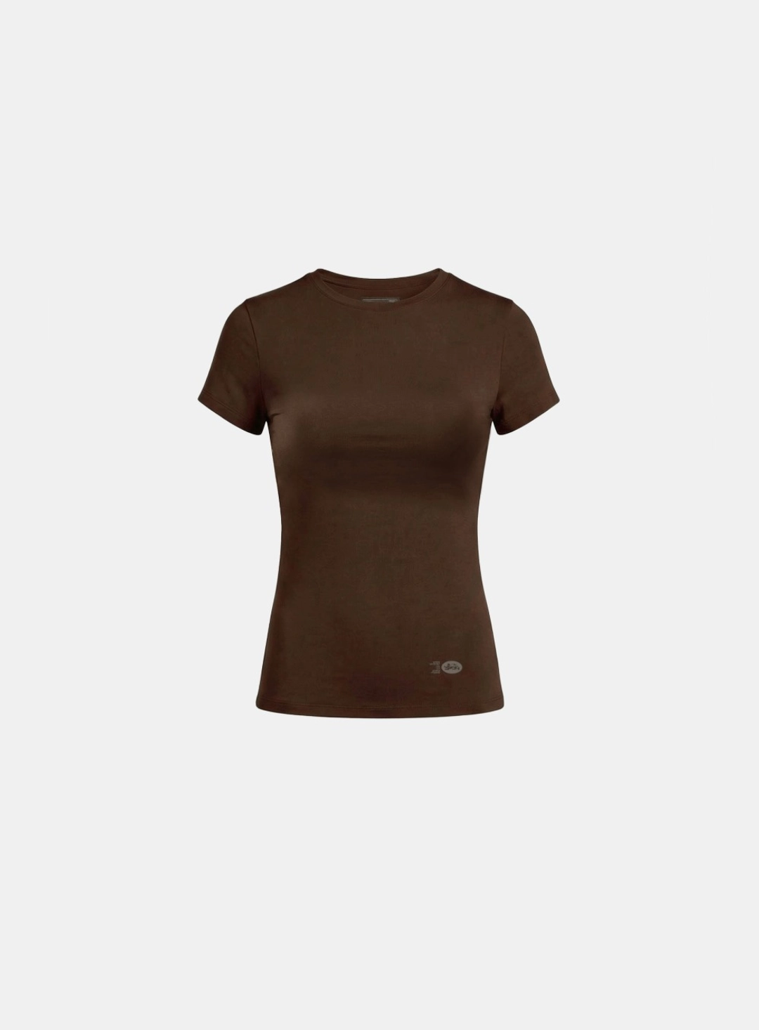 배드블러드 [w-tee26-089] Everyday Crew Neck Short Sleeve T-Shirt - Brown 상품 이미지 1