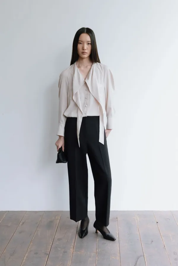 Classic wool crop Trousers_black(9/18 순차발송)