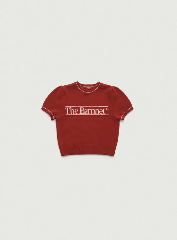 Bera Logo Knit Top_Red