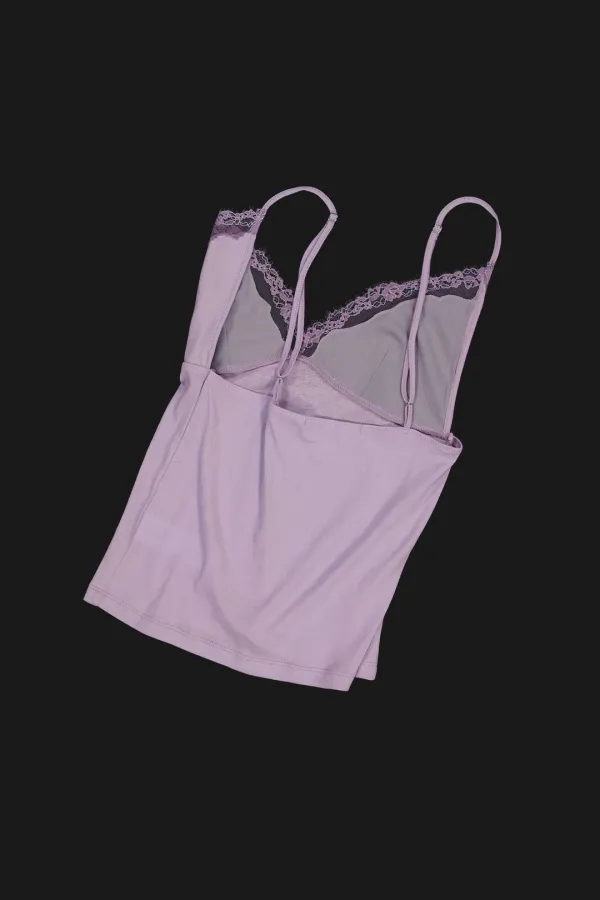 Lace Bralette Camisole Top [7/20 예약배송 - lime olive, dusty purple]