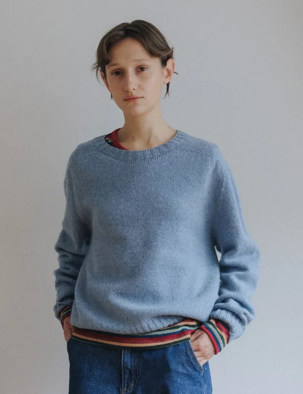 Manon Wool Knit (Vintage Blue)