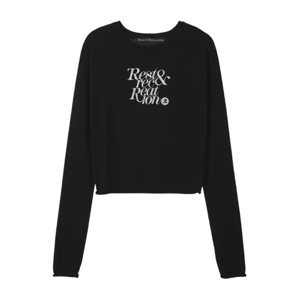 RAGLAN LONG SLEEVE KNIT - BLACK