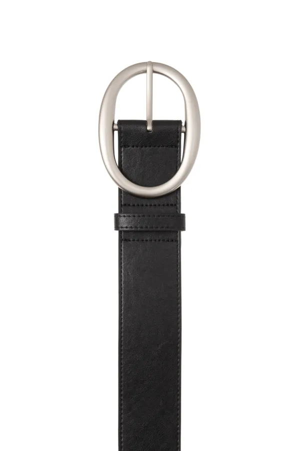 BIG BUCKLE BELT IN BLACK