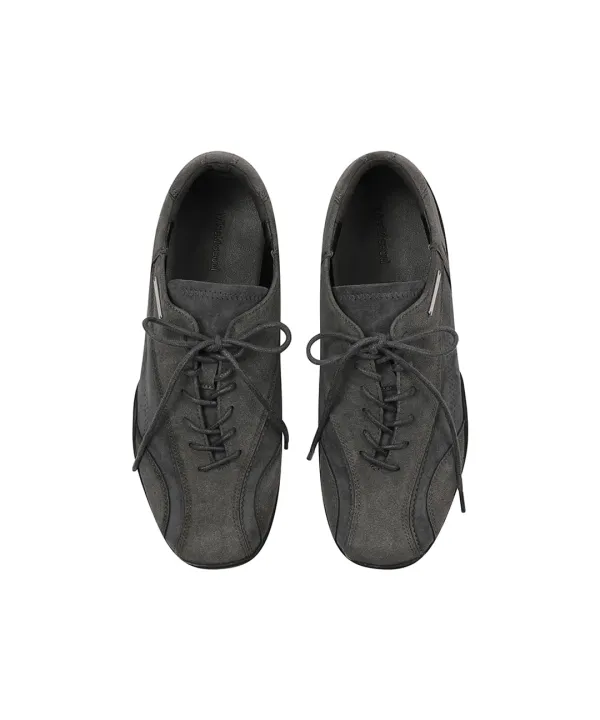 Diagonal suede sneakers CHARCOAL