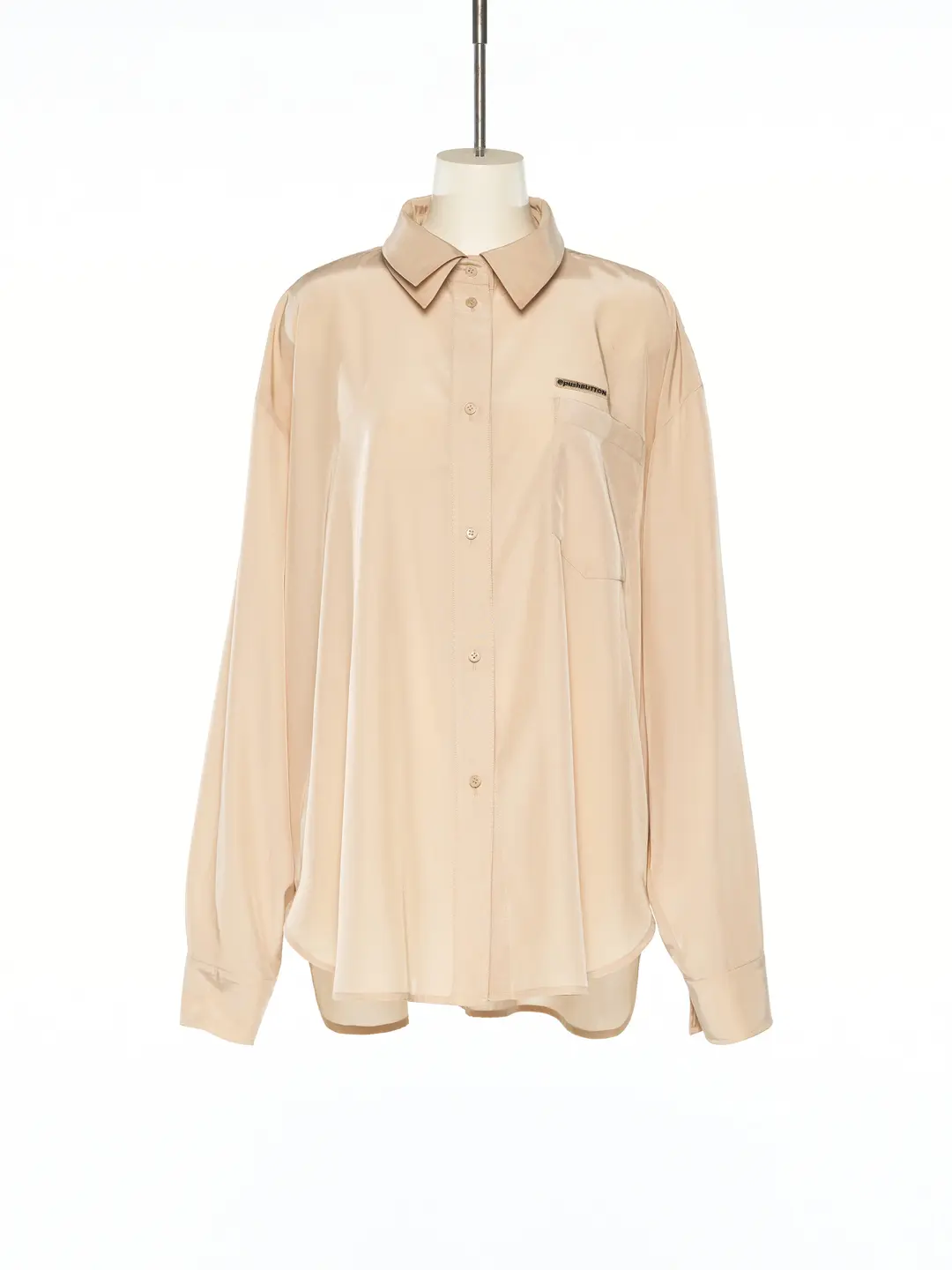 푸쉬버튼 PS25 ZERO BEIGE DOUBLE COLLAR SHIRT 상품 이미지 1