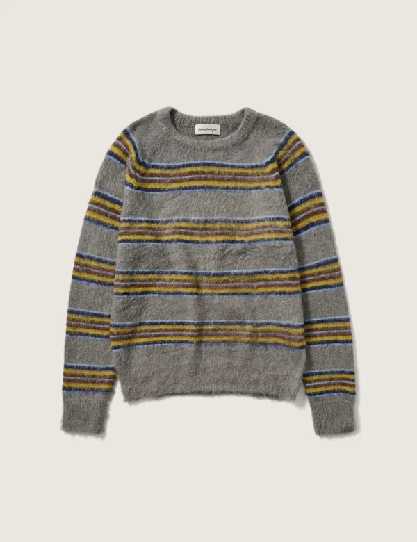 Belle Stripe Knit (Charcoal)