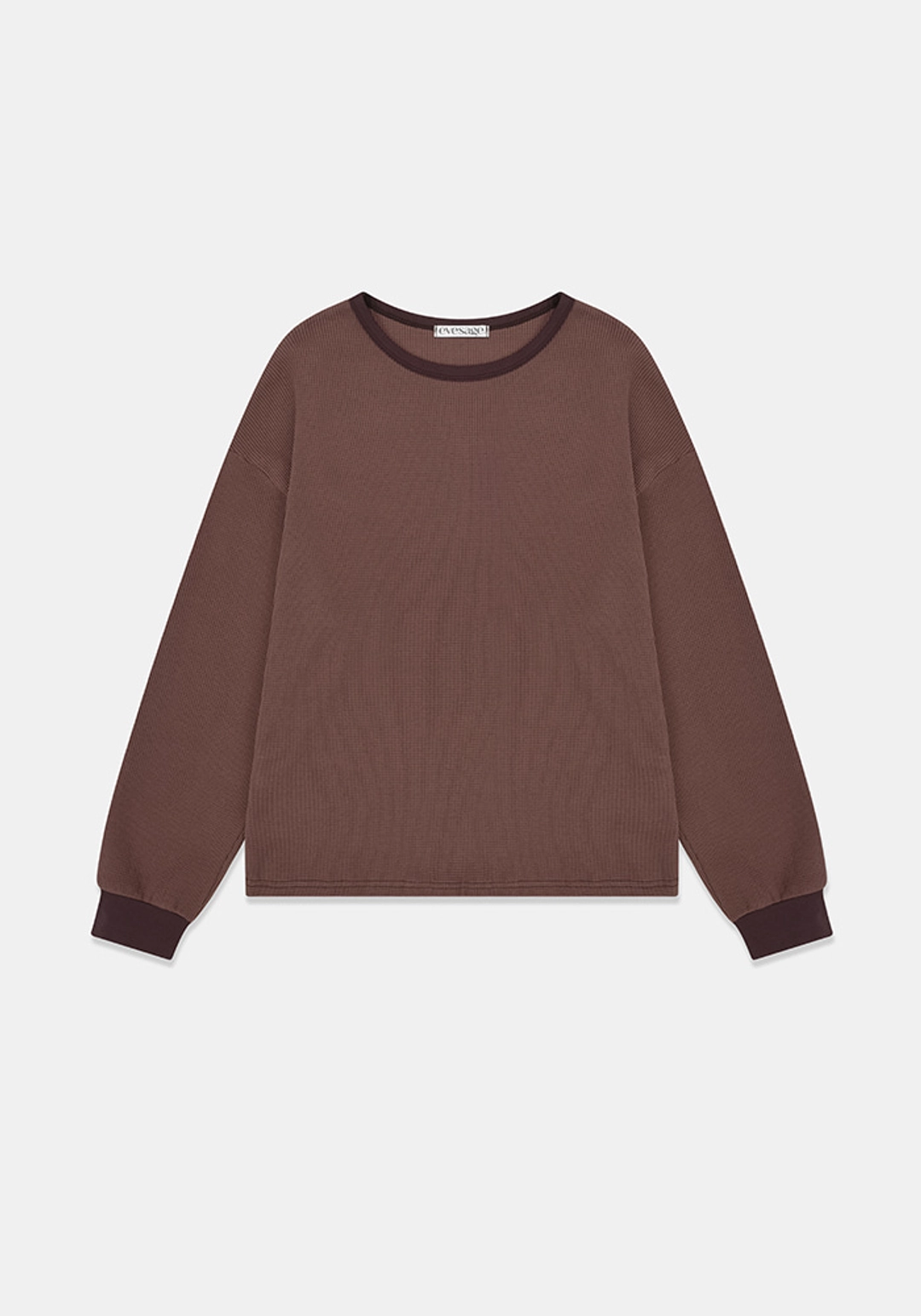 이브세이지 Waffle long sleeve (Wine) 상품 이미지 3