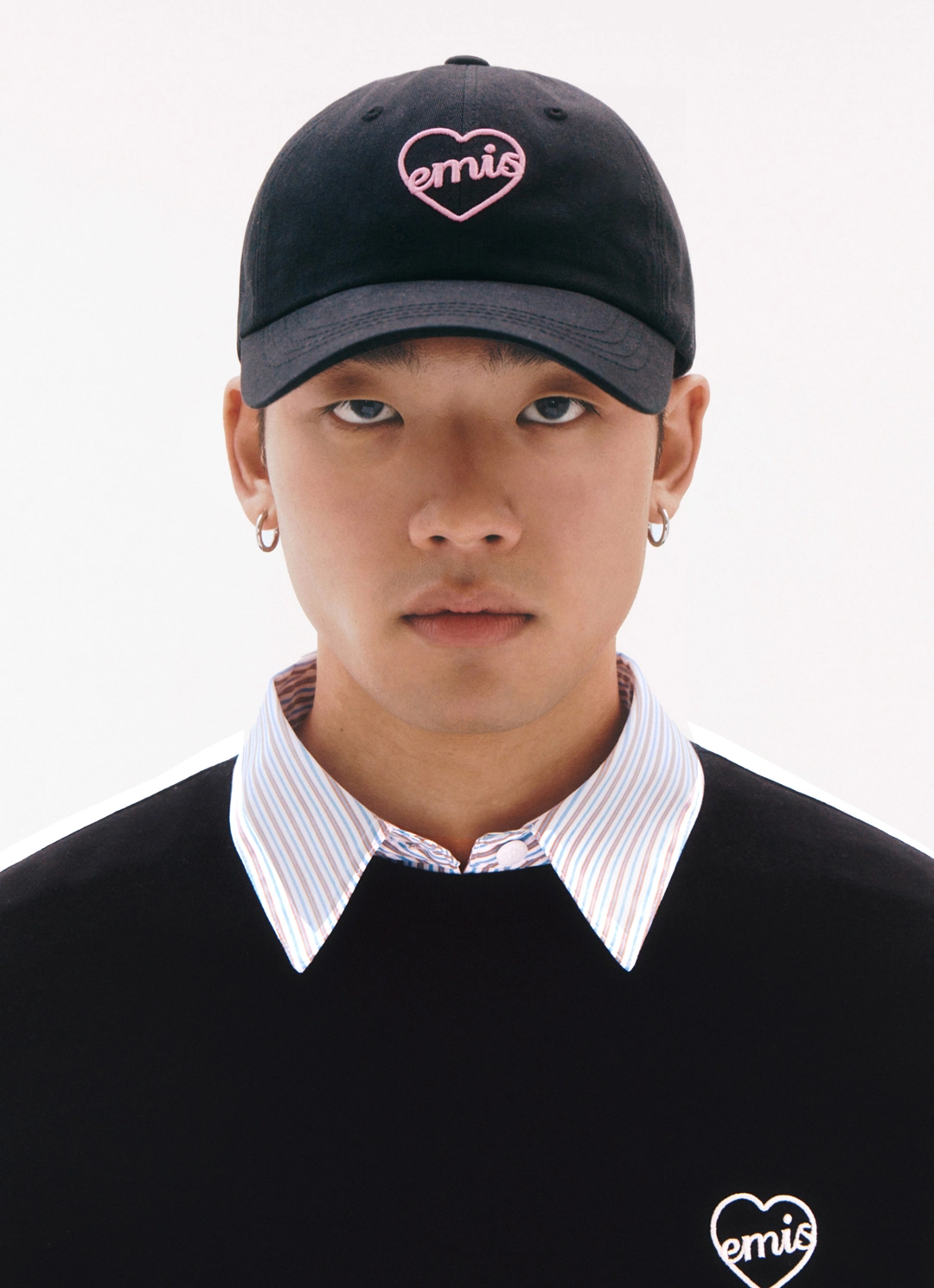 이미스 HEART BALL CAP-BLACK/PINK 상품 이미지 2