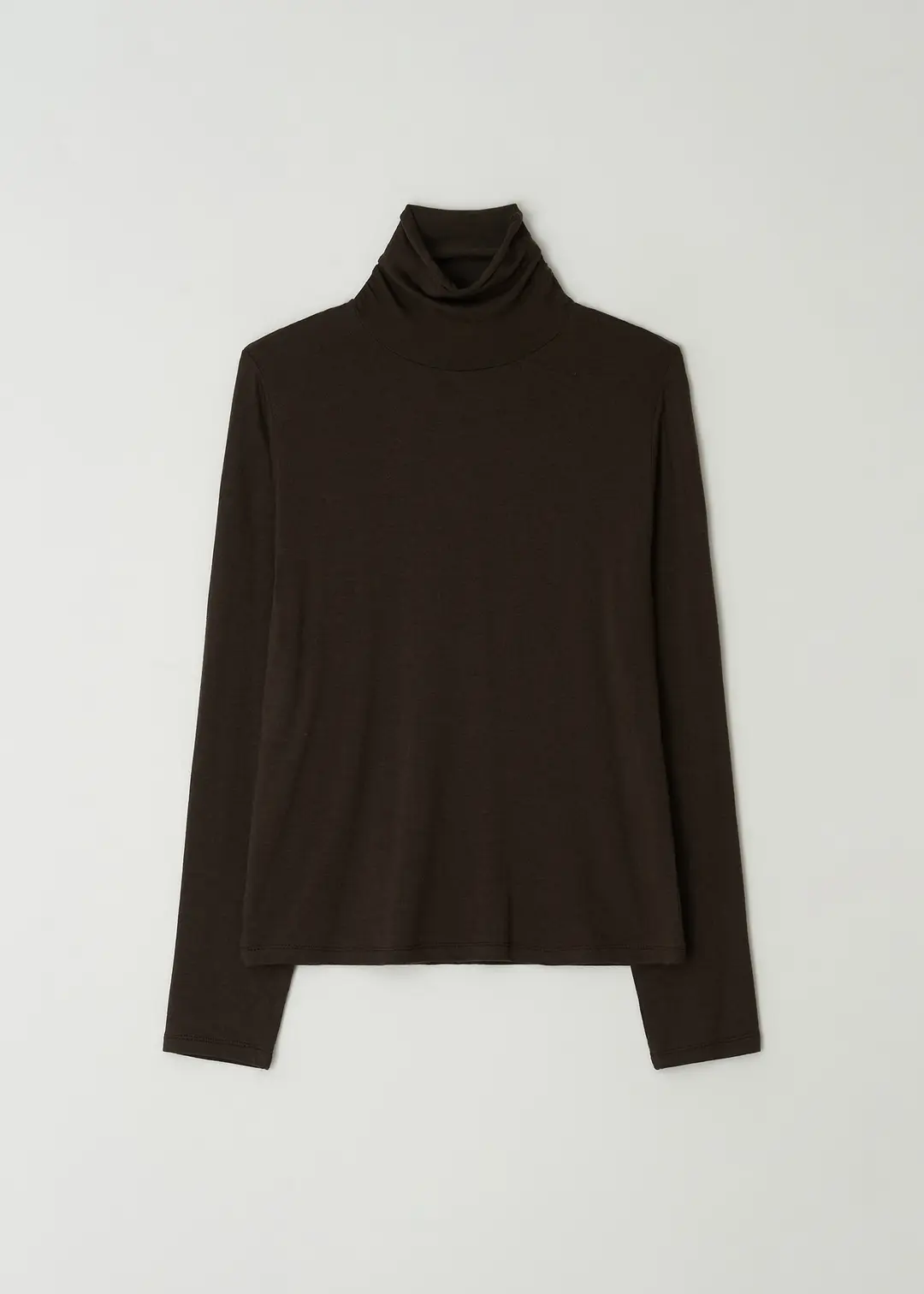 더라이 Sheer Turtleneck Top(Brown) 상품 이미지 2