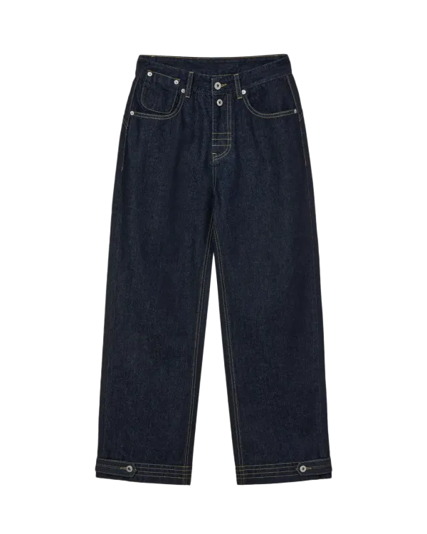 CURVE DENIM PANTS [INDIGO]