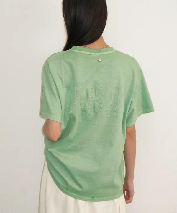 PIGMENT MINI LABEL BASIC FIT T SHIRT KHAKI