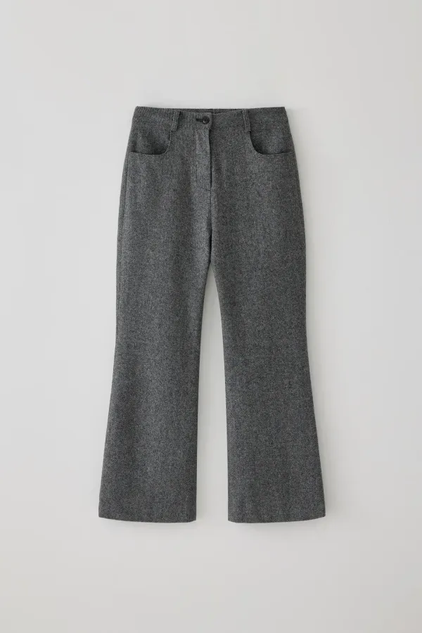 T/T Bokashi semi bootcut pants (charcoal)