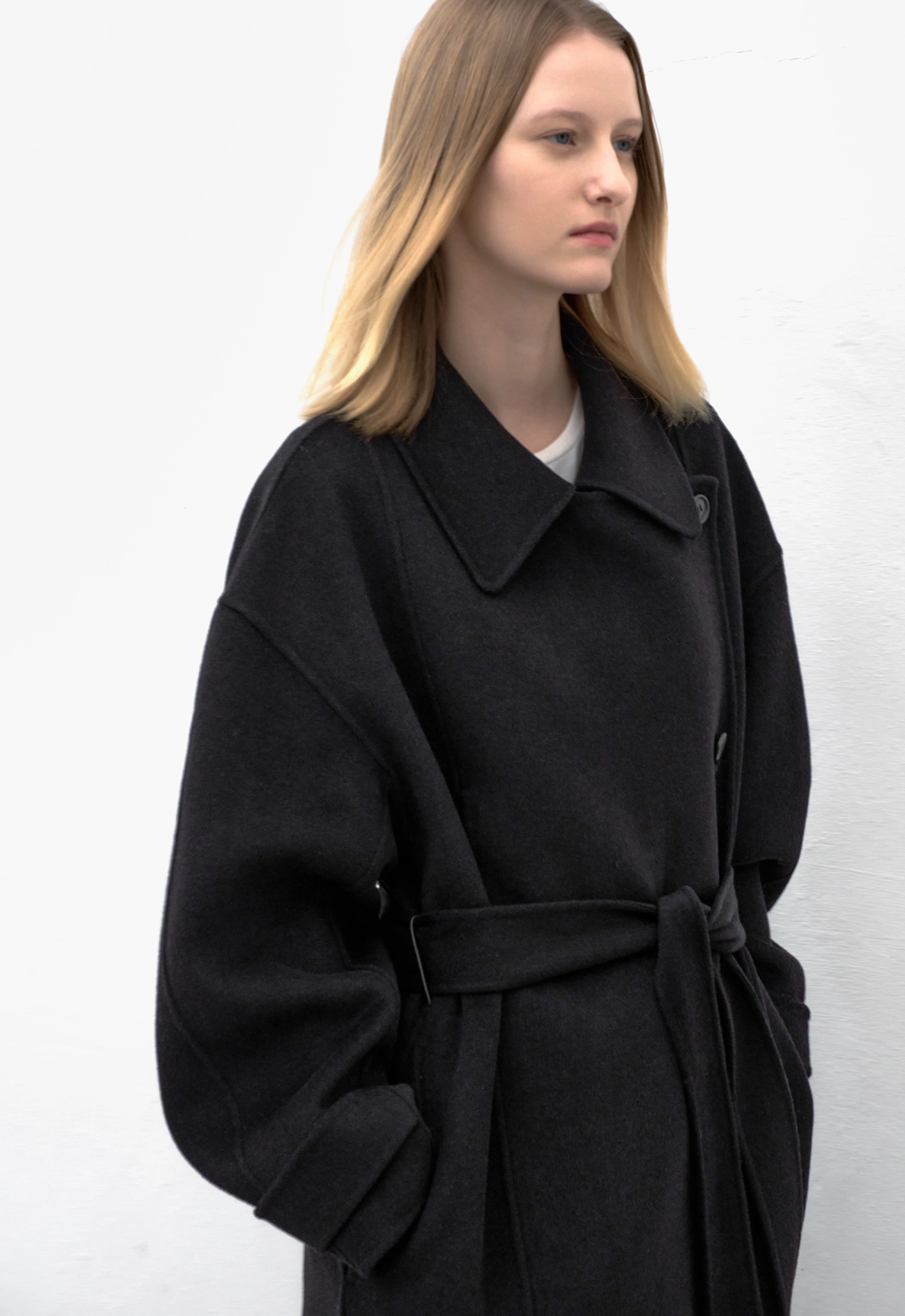 아뜰리에 나인 (CT-1455)DOUBLE CLOSURE HANDMADE COAT S 상품 이미지 3