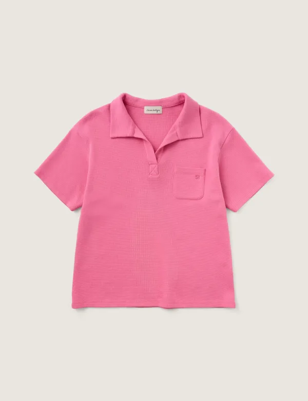 Siena Polo Top (Flower Pink)