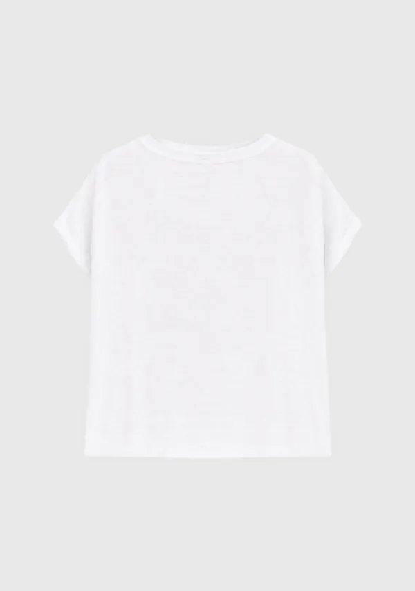Cap Sleeve Basic T-shirt White