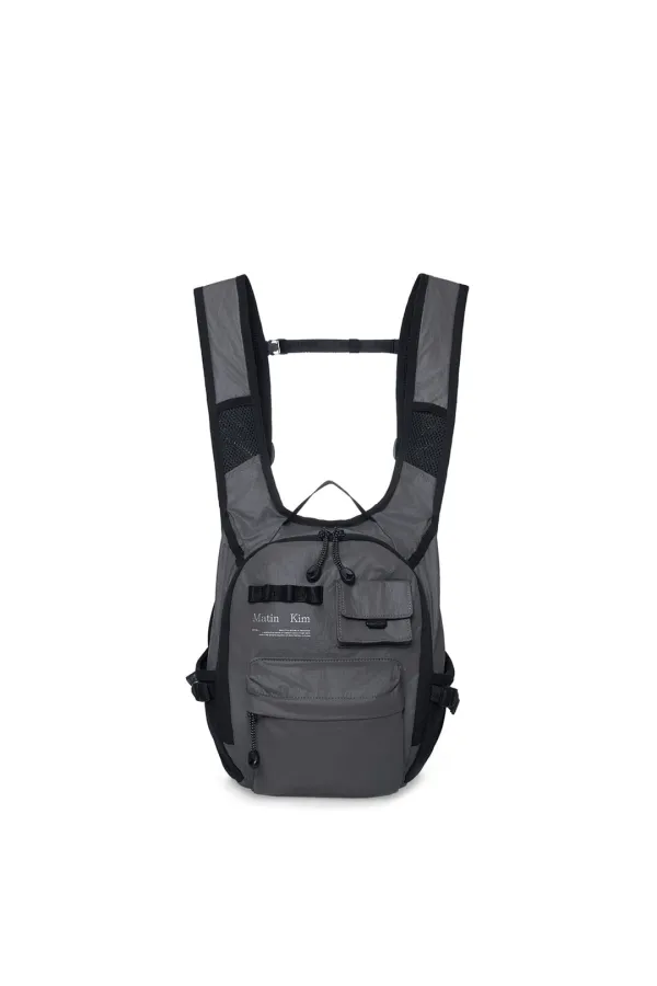 MULTI-POCKET LITE MINI BACKPACK IN GREY