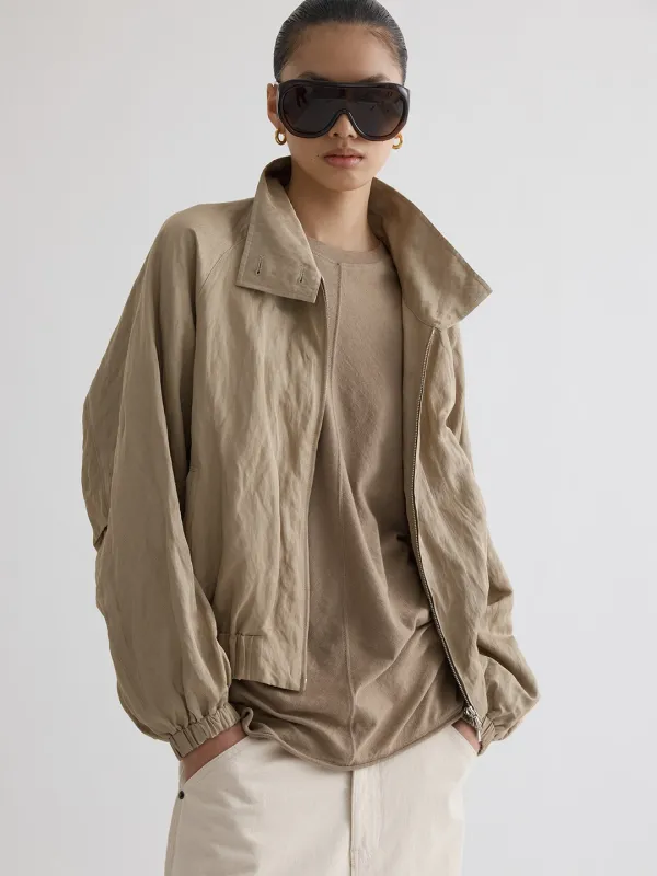 Eve crinkled blouson JP
