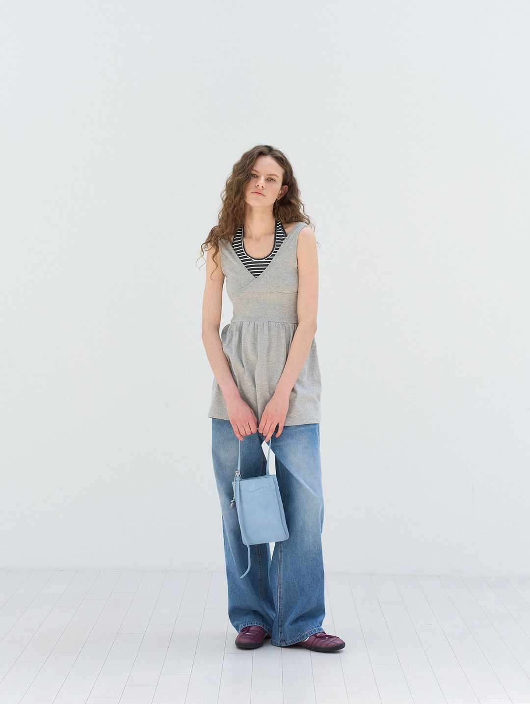포에토 Jacquard cotton dress - grey 상품 이미지 2