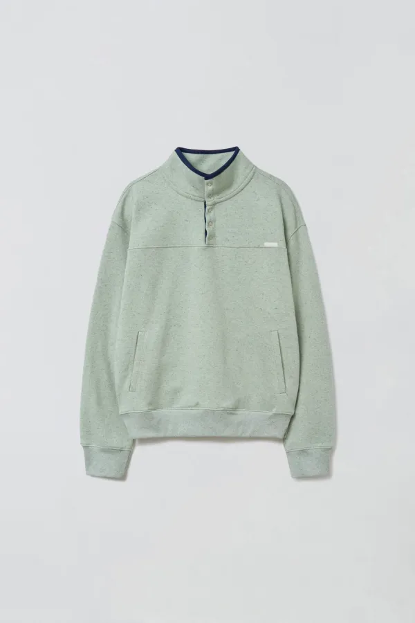 COOKIE & CREAM HALF-ZIP SWEAT_MINT