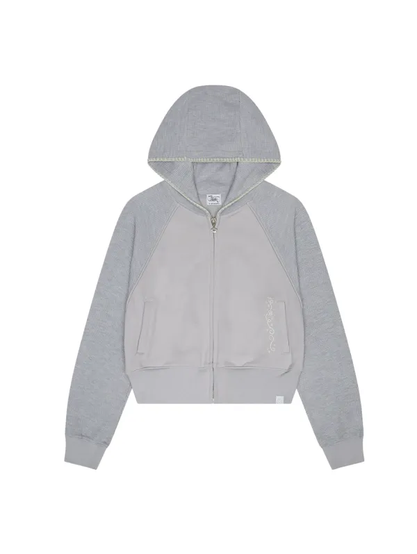 USAHANA HOODED ZIP-UP [GREY]