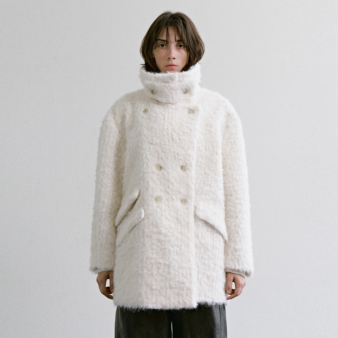 트리밍버드 Hairy Fur Half Coat [ Ivory ] 상품 이미지 2