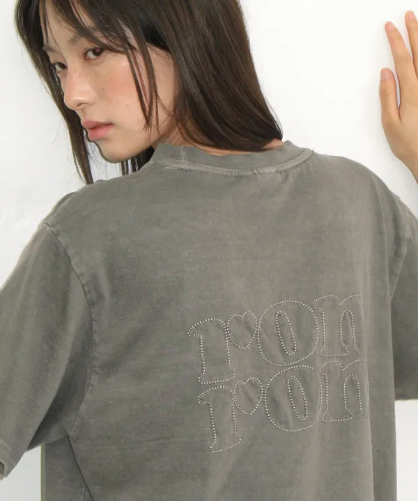 PIGMENT MINI LABEL BASIC FIT T SHIRT GREY