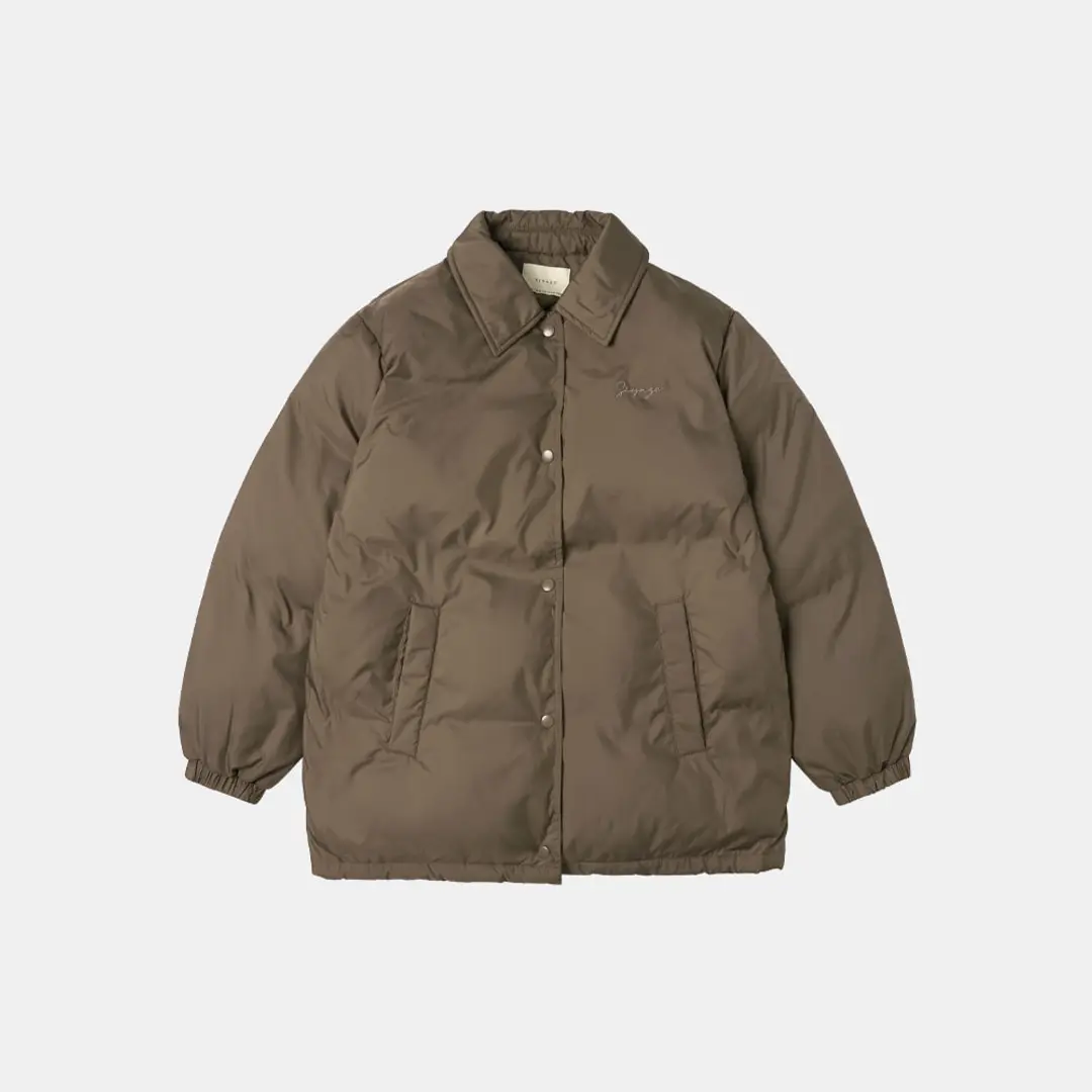 시야쥬 SIOT4124 웰론 코치 패딩_Khaki brown 상품 이미지 3