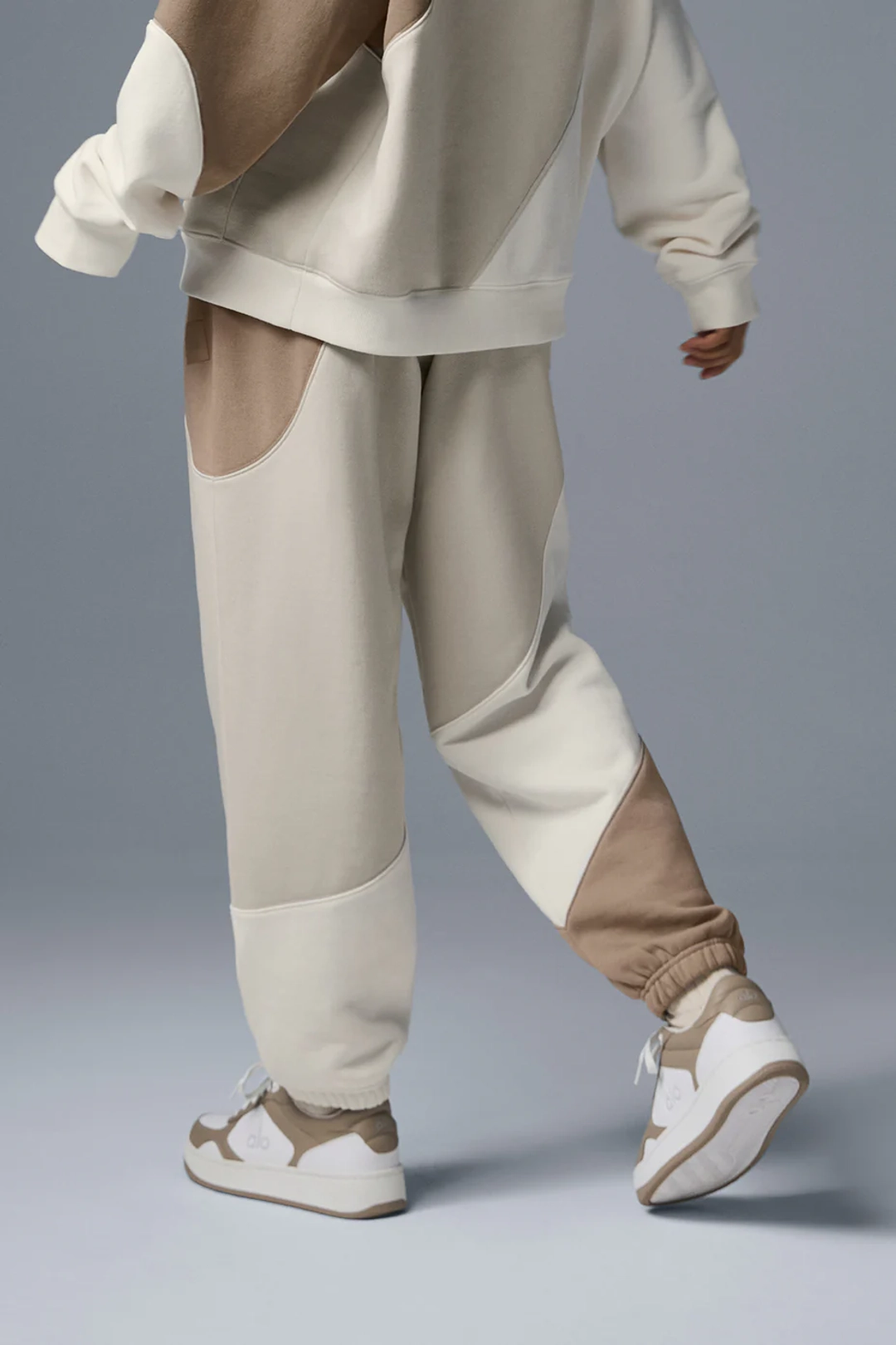 알로요가 Make Waves Sweatpant - Ivory/Bone/Gravel 상품 이미지 2