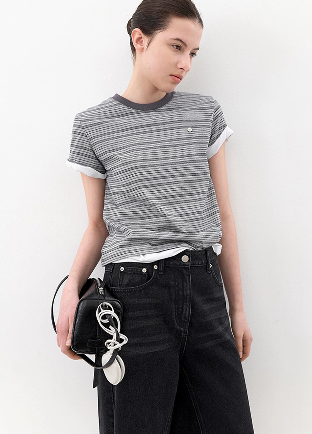 아뜰리에 나인 (T-7262)CLASSIC STRIPE SLIM T 상품 이미지 2