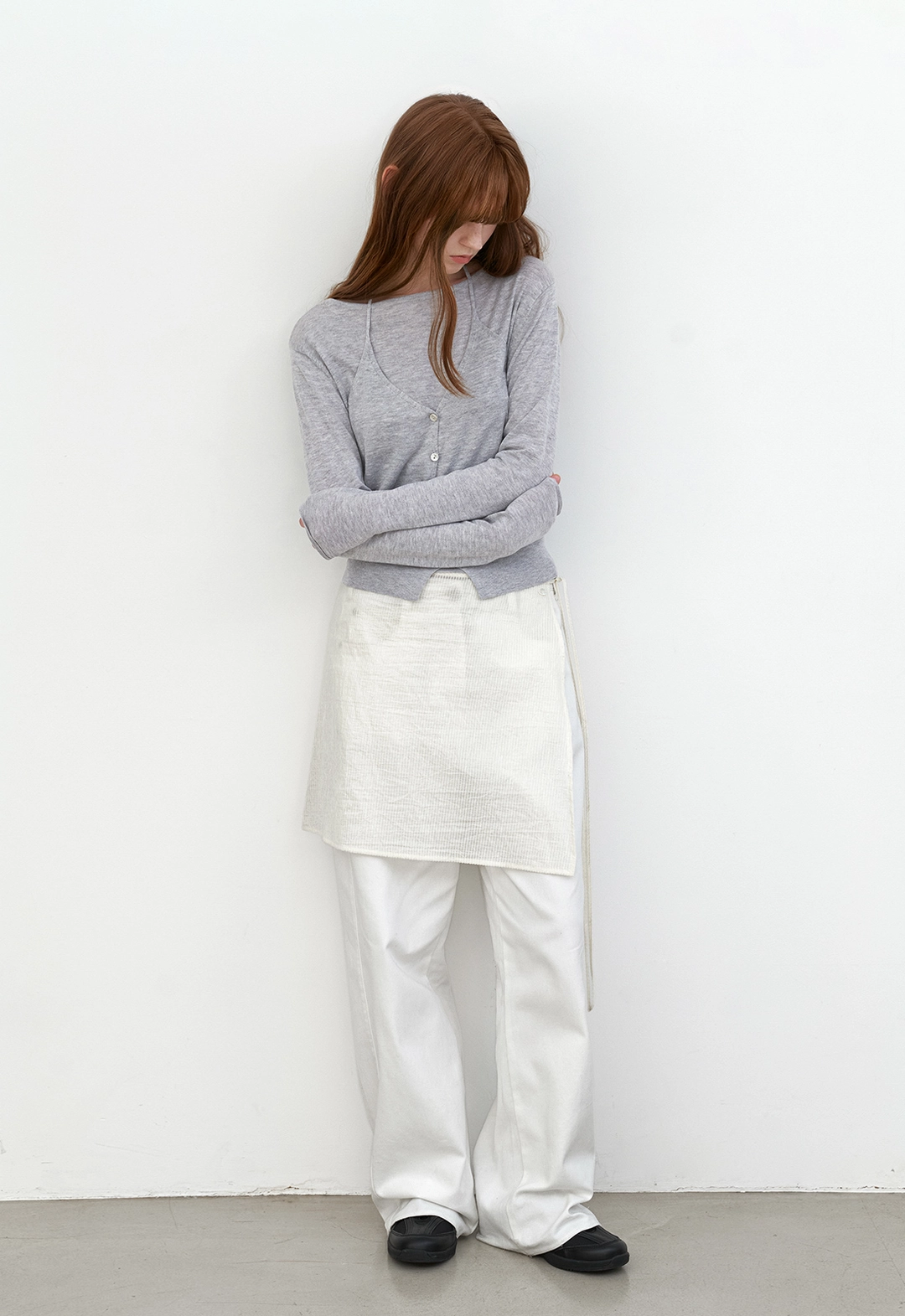 아뜰리에 나인 (SK-5088)STRIPE LAYERED MINI SKIRT 상품 이미지 2