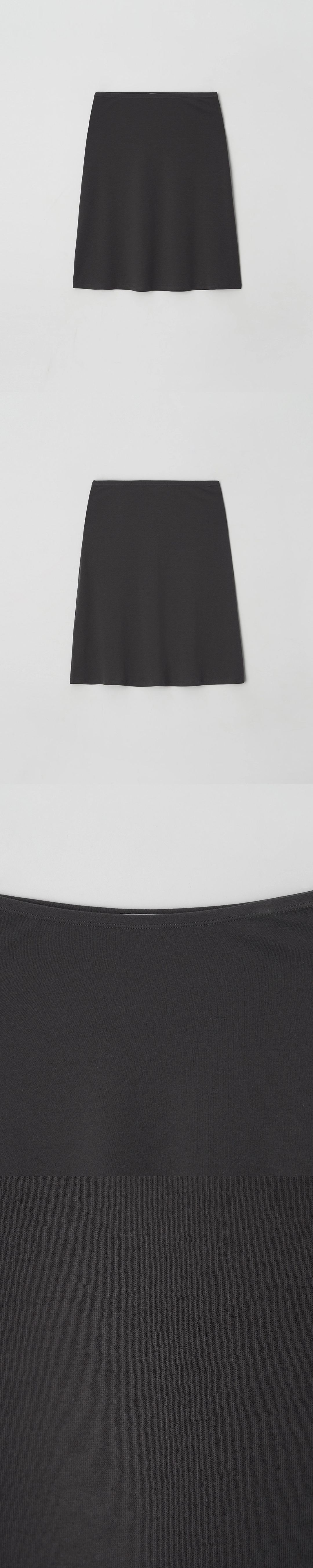 이브세이지 [1차 리오더] Basic midi skirt (Charcoal) 상품 이미지 3