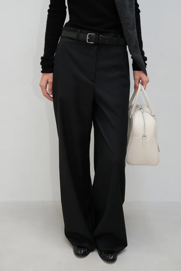 Panza wool blended wide PT