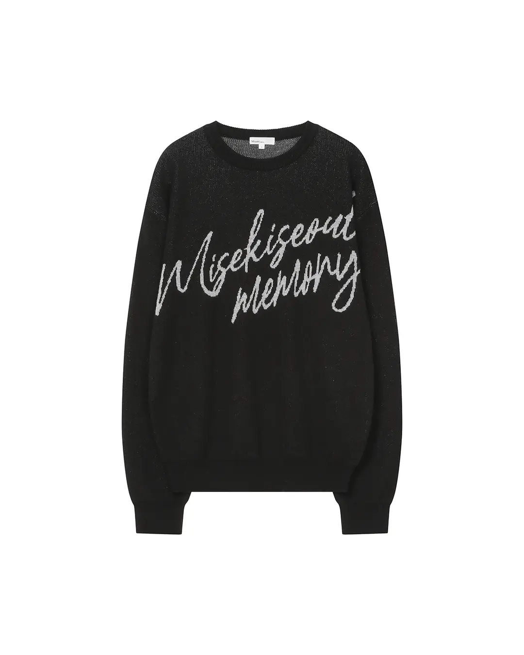 미세키서울 Misekiseoul memory graphic knit BLACK 상품 이미지 1