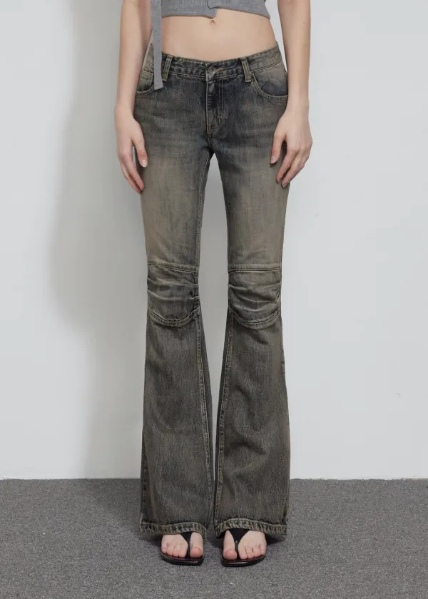 [2ND] KNEE POINT VINTAGE BOOTCUT, BLUE