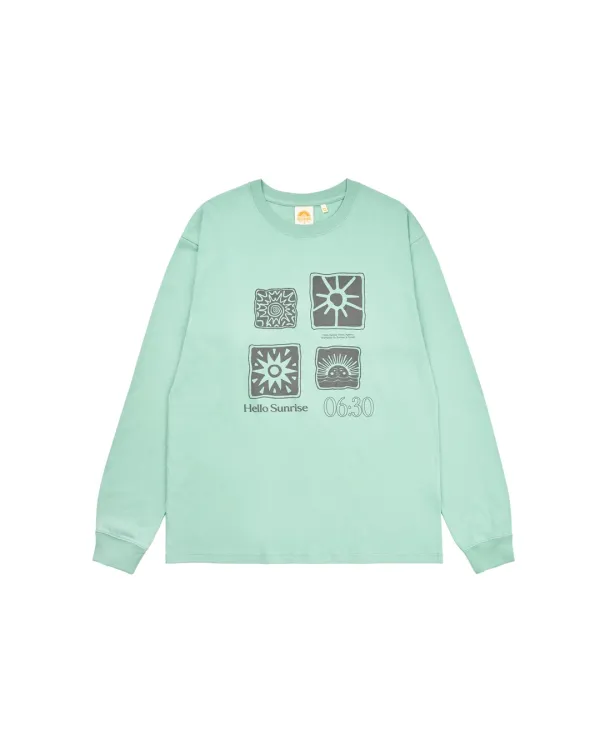 [EQL단독상품] Sun Stamp L/S Tee_Mint