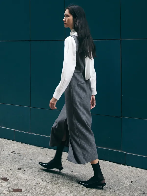 WOOL STRIPE SQUARE NECK OPS_2COLOR