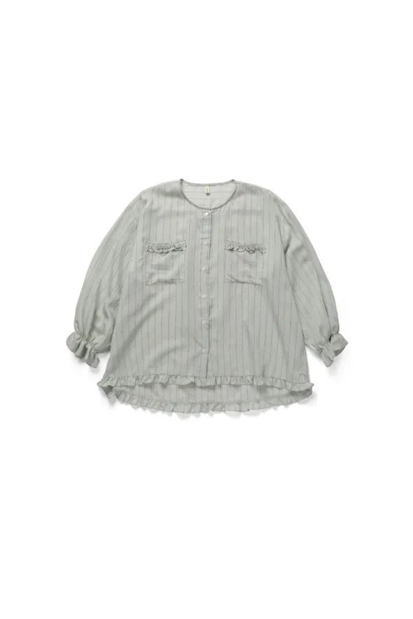 Light stripe shirt_mint