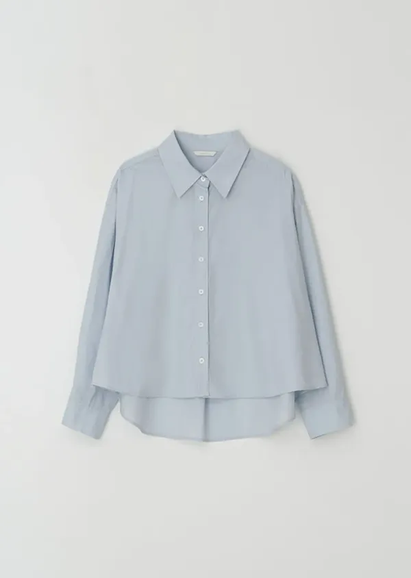 [10%] basic cotton shirt-sky
